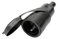 BACHMANN Schutzkontaktkupplung Gummi ger BM0028125 IP44 schwarz hfr Schraubkl