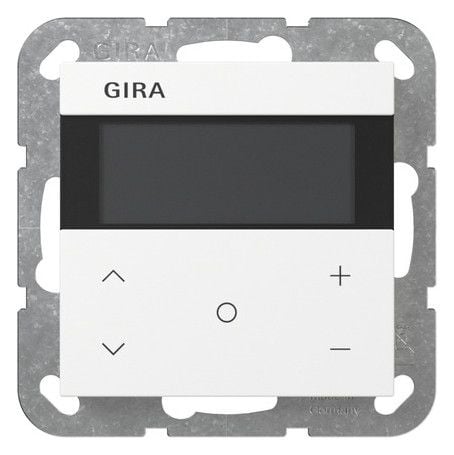 GIRA Raumtemperaturregler Unterputz KNX reinweiß glänzend 200603 Basis+zentr Abdeckpl