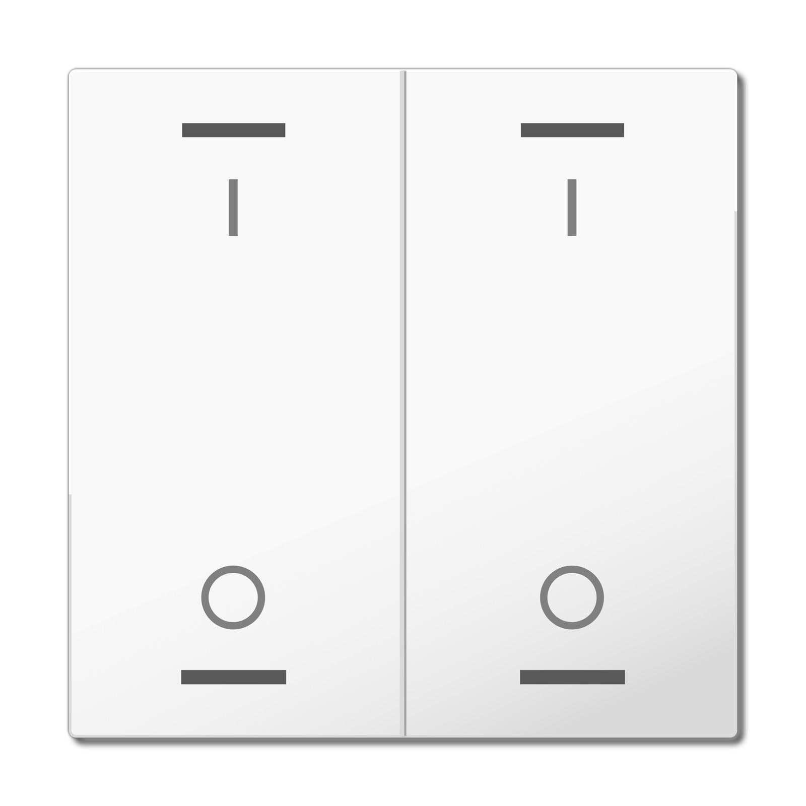 MDT Tastwippe KNX studioweiß glänzend Kunststoff TAL-63W2B04.02