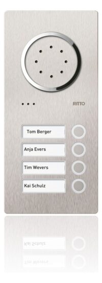 Ritto 1810420 Acero Edelstahl-Türstation 4WE