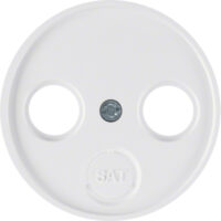 BERKER Zentralplatte polws Schraubbef matt R:Classic MAN0306124 ohne Beschriftungsf