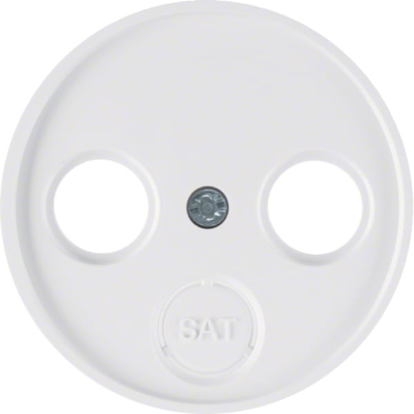 BERKER Zentralplatte polws Schraubbef matt R:Classic MAN0306124 ohne Beschriftungsf