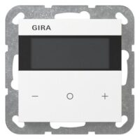 GIRA Raumtemperaturregler Unterputz KNX reinweiß glänzend 200403 Basis+zentr Abdeckpl