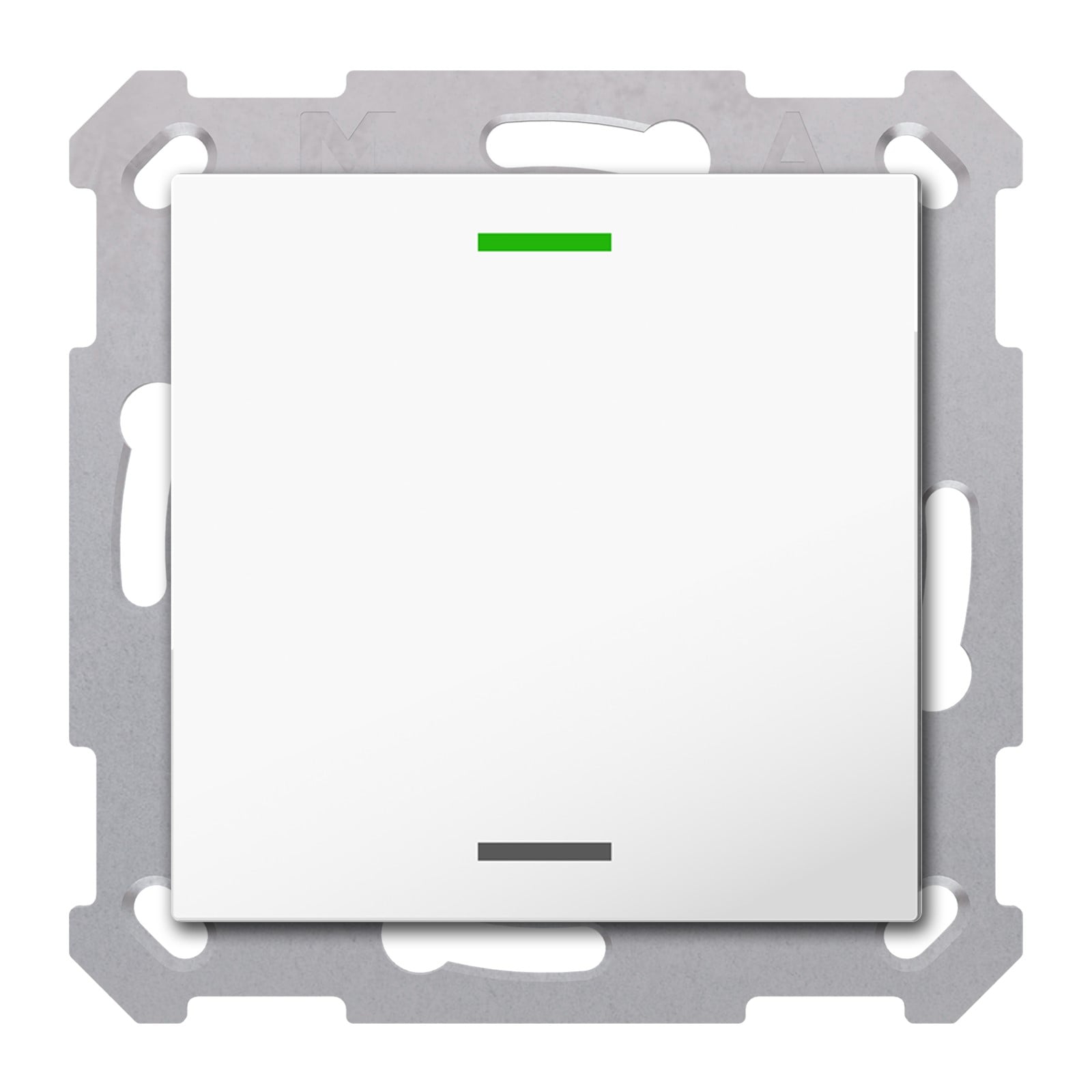 MDT Tastsensor KNX Unterputz reinweiß glänzend 1-fach 2pkt TAL-55T1002.02S