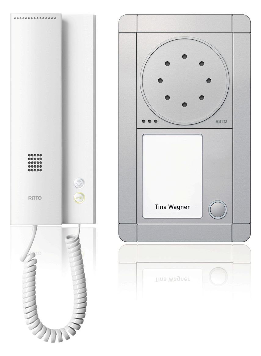 Comelit Ritto 1891120 Portier Audio Paket 1WE silber/weiss
