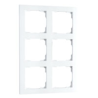 SG LEUCHTEN Rahmen 6-fach weiß matt horizontal Kunststoff 078070