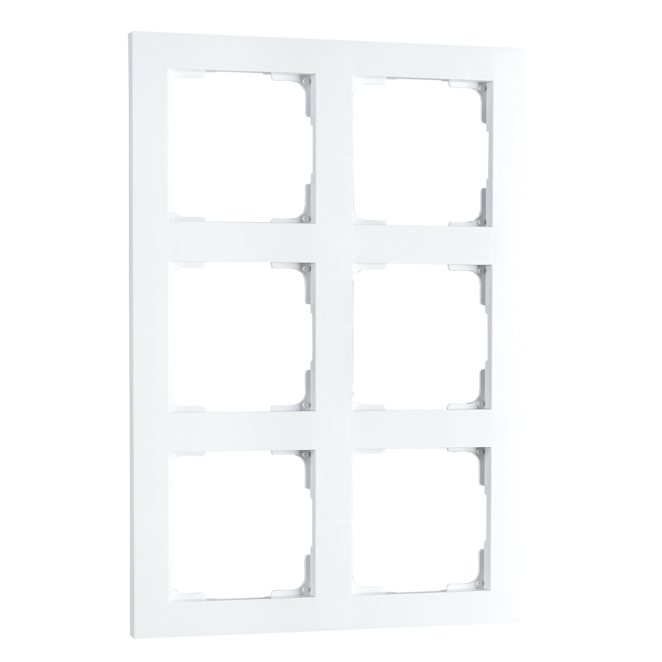 SG LEUCHTEN Rahmen 6-fach weiß matt horizontal Kunststoff 078070