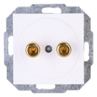 Kopp HK07 -Lautsprechersteckdose f.4mm Bananenstecker ohne Lautsprecherkabel bi