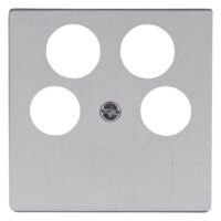 Kopp HK07 -Abdeckung für Antennensteckdose TV/RF/2xSAT Farbe:stahl
