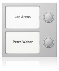 Ritto 1875220 Portier Tastenmodul (2Tasten) silber