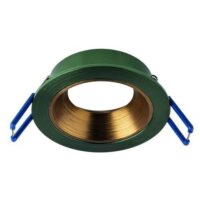Rutec ALU16212 Einbauring MixMi, schwenkb.,ru, Aluminium dunkelgrün/bronzegold