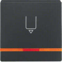 BERKER Hotelcard Schalter schwarz samt MAN0207023 Hotelcard