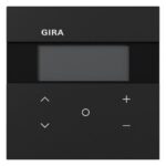GIRA Raumtemperaturregler Unterputz KNX schwarz matt 200774 Basis+zentr Abdeckpl