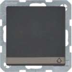 BERKER Steckdose 1-fach schwarz samt Unterputz mit BS IP20 MAN0204823 Klappdeckel BSF vertikal