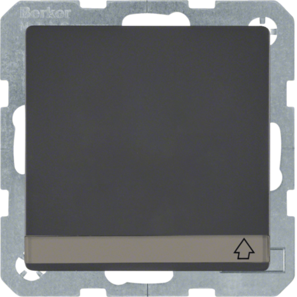 BERKER Steckdose 1-fach schwarz samt Unterputz mit BS IP20 MAN0204823 Klappdeckel BSF vertikal