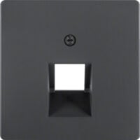 BERKER Zentralplatte UAE/IAE 1-fach schwarz matt MAN0206523 Schraubbef