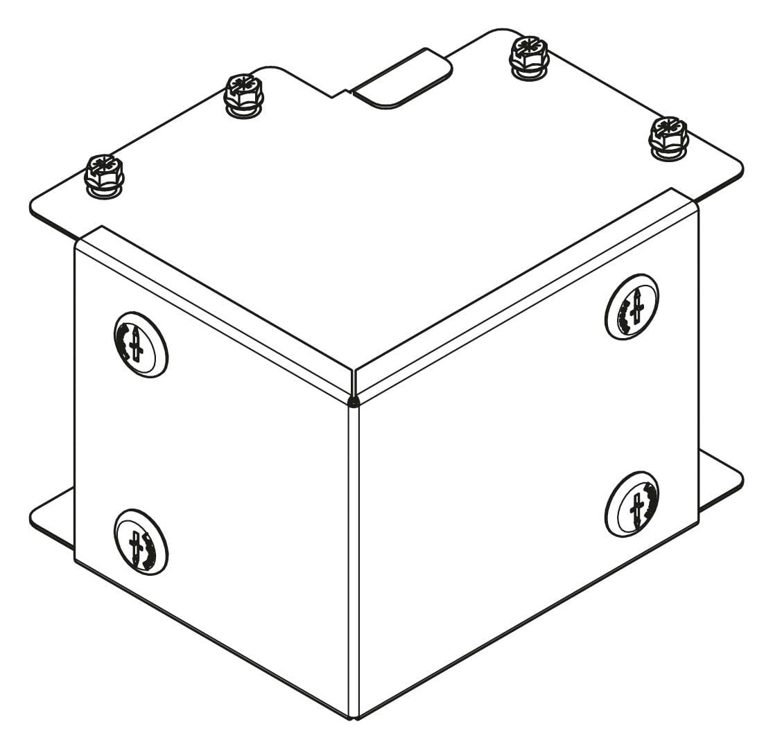 Legrand Legrand MGR123CSL Salamandre IP30 trunking 300x75mm outside lid 90° square