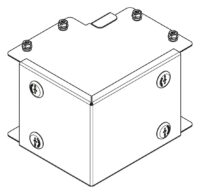 Legrand MGR1212CSL Salamandre IP30 trunking 300x300mm outside lid 90°