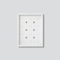 SIEDLE Gehäuse Aluminium innen/außen weiß GA 612-4/3-01 W