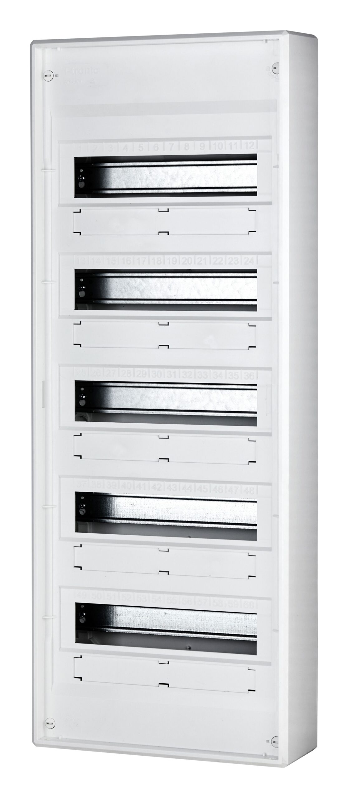 F-TRONIC Kleinverteiler Aufputz 5x14TE Kunststoff VISION60+10 IP30 305x795x99mm