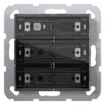 GIRA Tastsensor KNX Unterputz 3-fach 6pkt LED 504700 inklusiveAnkoppl mit Thermostat