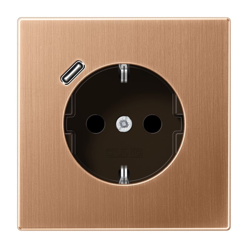 Jung Jung BRG 1520-18 C SCHUKO®-Steckdose 16 A 250V ~ mit USB-Ladegerät 1xTyp C Safety