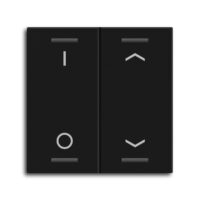MDT Tastwippe KNX schwarz matt Kunststoff 2-fach TAL-55W2D06.02