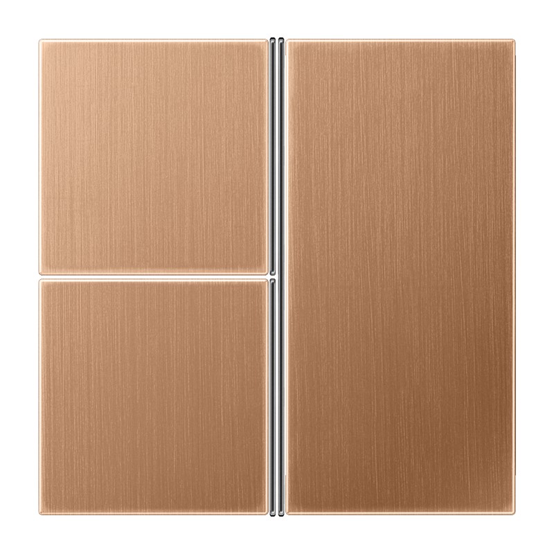 Jung Jung BRG 2403 TSA Tastensatz F40 Metall PVD-beschichtet Serie LS Bronze gebürs