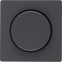 BERKER Drehknopf Symbol Dimmer tief-schwarz MAN0200723 matt