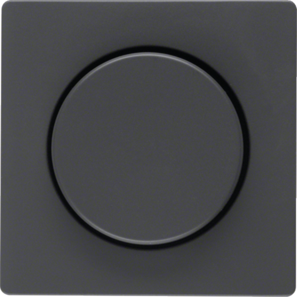 BERKER Drehknopf Symbol Dimmer tief-schwarz MAN0200723 matt