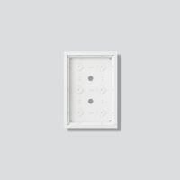 SIEDLE Gehäuse Aluminium innen/außen weiß GA 612-3/2-01 W
