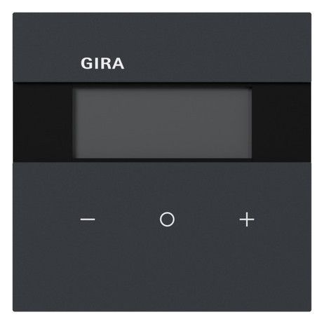 GIRA Raumtemperaturregler Unterputz KNX anthrazit 200573 Basis+zentr Abdeckpl