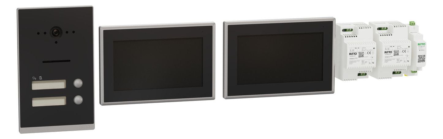 Comelit Ritto RGE2094250 Listo Video Zweifamilienhaus-Set TwinBus IP