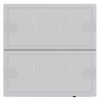 GIRA Tastsensor KNX Unterputz anthrazit 2-fach 4pkt LED 1042028 inklusiveAnkoppl mit Thermostat