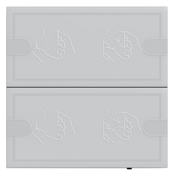 GIRA Tastsensor KNX Unterputz anthrazit 2-fach 4pkt LED 1042028 inklusiveAnkoppl mit Thermostat