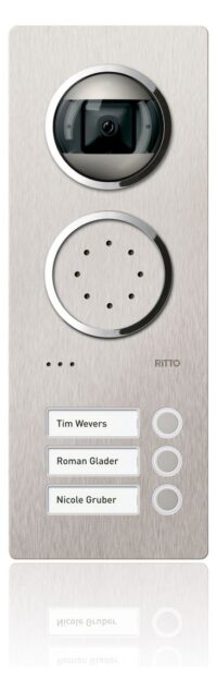 Ritto 1815320 Acero Edelstahl-Türstation Video-Col 3WE