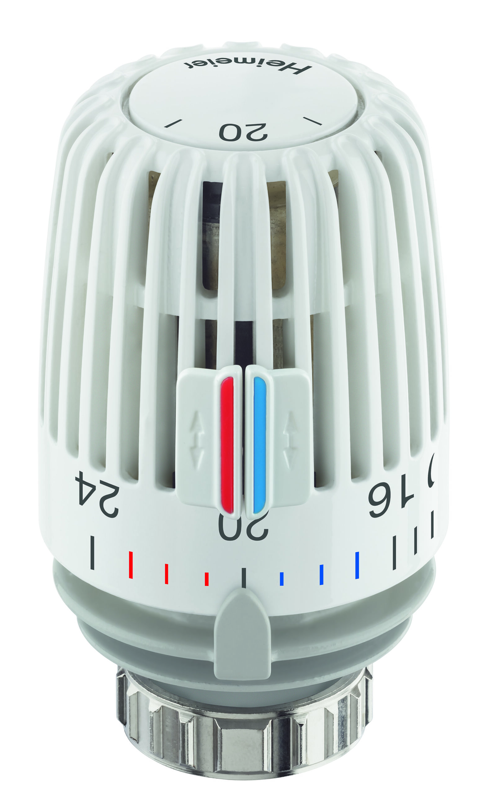 Thermostat-Kopf K weiß, Standard, Skala mit Temperaturwerten