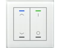 MDT Tastsensor KNX Unterputz weiß glänzend 2-fach GTL-2TCW.02S