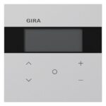 GIRA Raumtemperaturregler Unterputz KNX grau matt 200676 Basis+zentr Abdeckpl