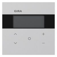 GIRA Raumtemperaturregler Unterputz KNX grau matt 200676 Basis+zentr Abdeckpl