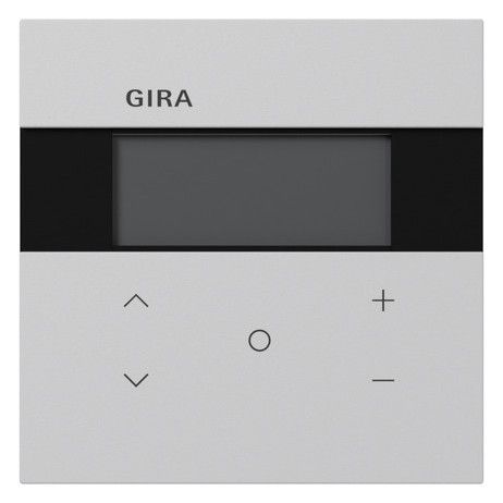GIRA Raumtemperaturregler Unterputz KNX grau matt 200676 Basis+zentr Abdeckpl