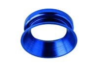 Rutec 51218 Einbaureflektor rund, Aluminium, clipring dunkelblau gebürstet