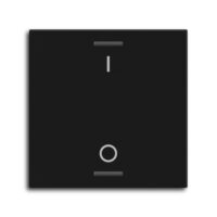 MDT Tastwippe KNX schwarz matt Kunststoff 1-fach TAL-55W1B06.02