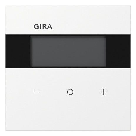 GIRA Raumtemperaturregler Unterputz KNX reinweiß glänzend 200570 Basis+zentr Abdeckpl