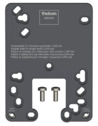THEBEN Montageplatte anthrazit Aluminium L78mm H6mm Adapterplatte Luna Star AN B106,4mm