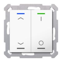 MDT Tastsensor KNX Unterputz reinweiß glänzend 2-fach 4pkt TAL-55T2C02.02S