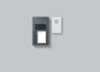SIEDLE Türsprech-Set Bus 1xTeiln Unterputz/Aufputz SET VAB 700-1 Außengewinde anthrazit weiß 1LS