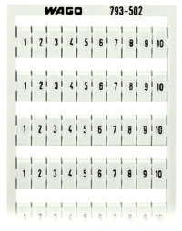 WAGO WMB-Bezeichnungssystem W: 1-10 (10 x) 793-502