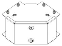 Legrand MGR32CGL Salamandre IP30 trunking 75x50mm outside lid 90° gusset