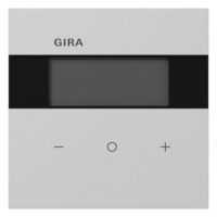 GIRA Raumtemperaturregler Unterputz KNX grau matt 200476 Basis+zentr Abdeckpl